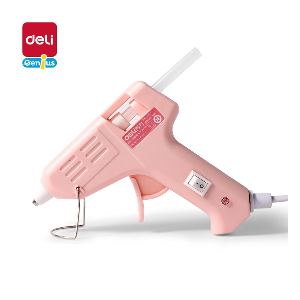DELI/得力 热熔胶枪20W YC701-1 颜色:粉色；其他:20W 单位:把