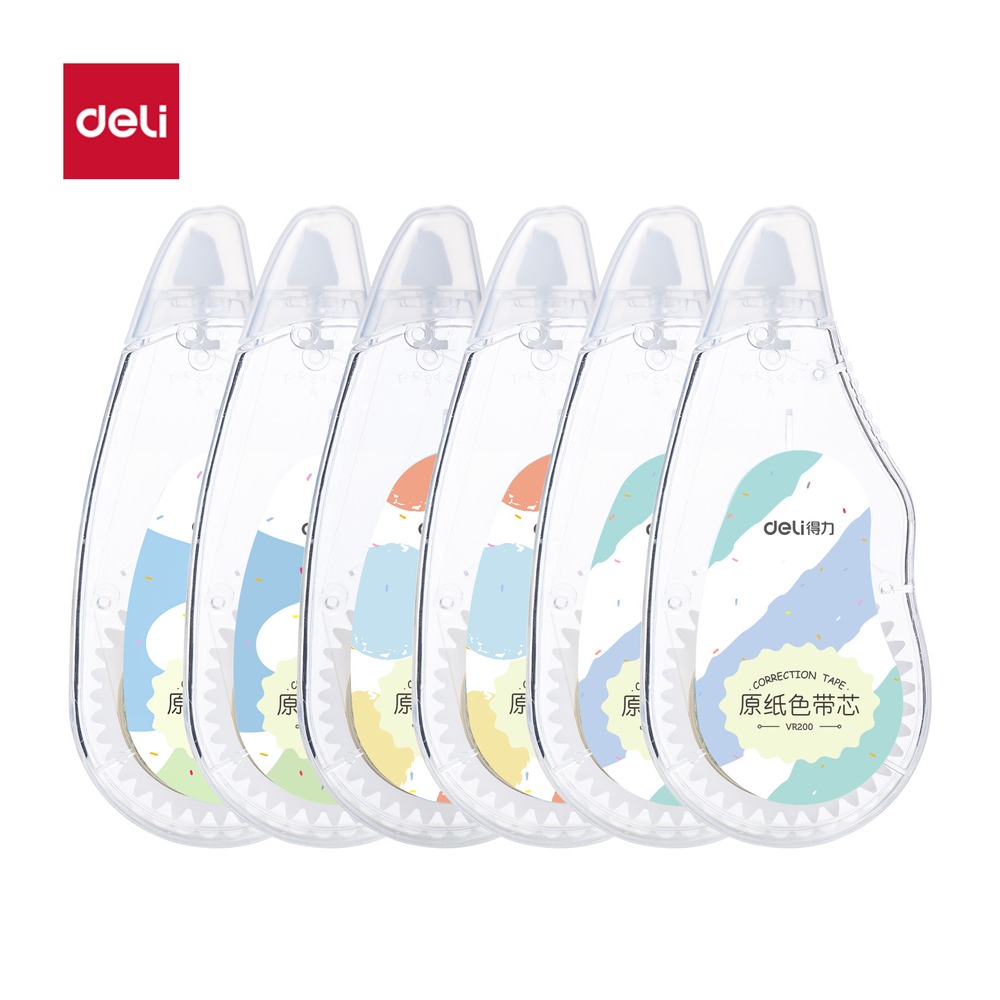 DELI/得力 修正带 VR200 颜色:混；尺寸:5mm*72m；笔芯规格:5mm 单位:套