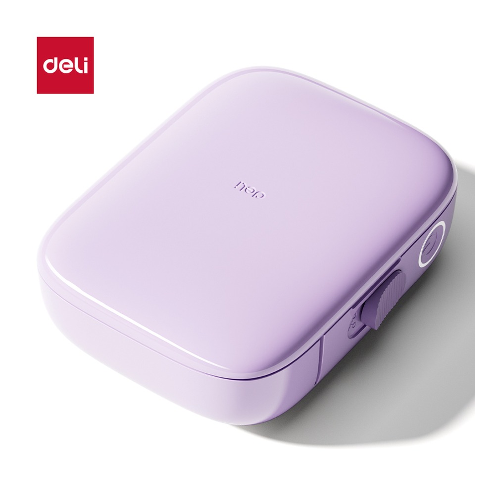 DELI/得力 Q10Pro家用标签打印机 Q10-Pro 颜色:SEA 奶油黄 TSX；尺寸:94mmx*71mmx*34.8mm；额定功率:7 w 单位:台