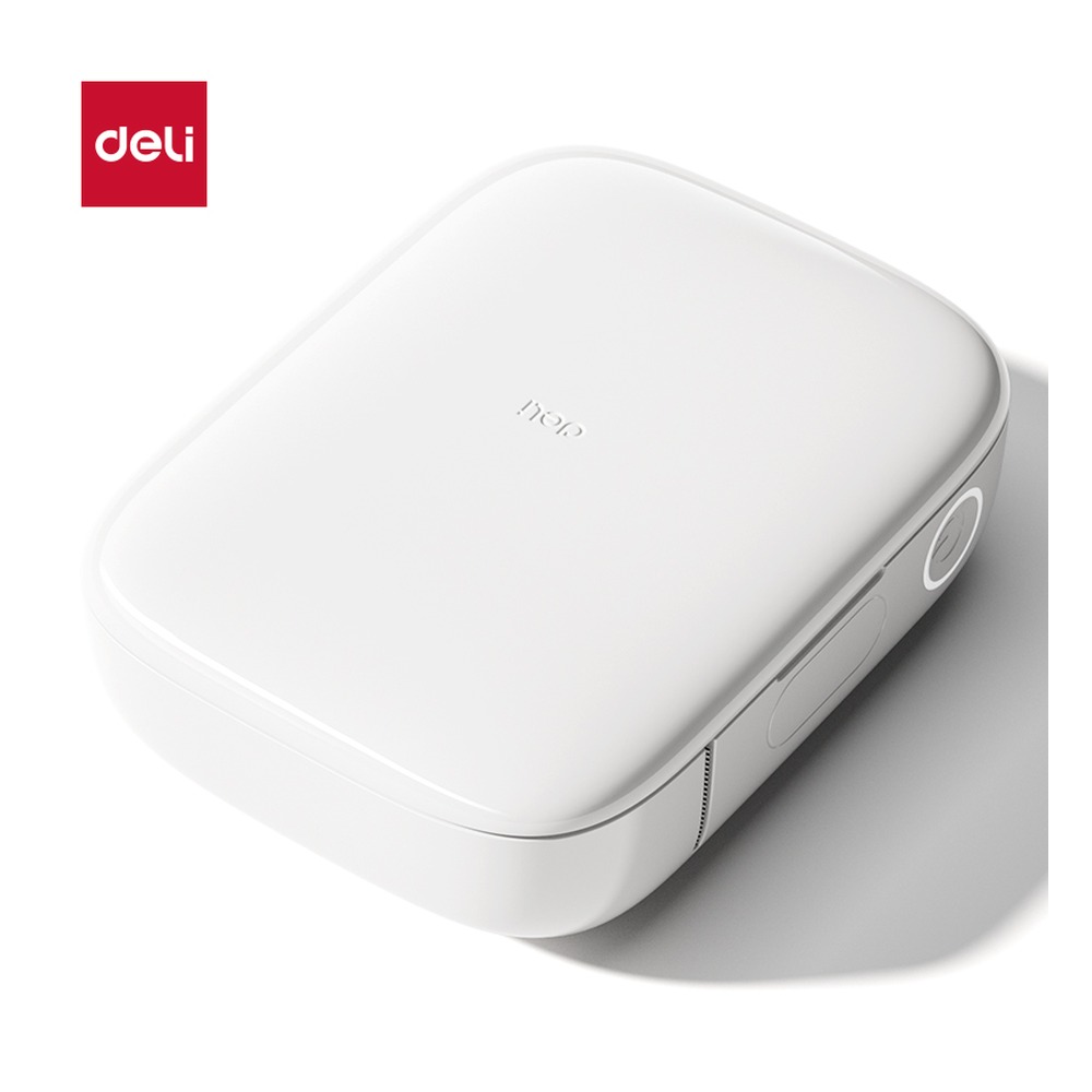 DELI/得力 家用标签打印机 Q10 颜色:SEA 奶油黄 THX；尺寸:94mmx*71mmx*34.8mm 单位:台
