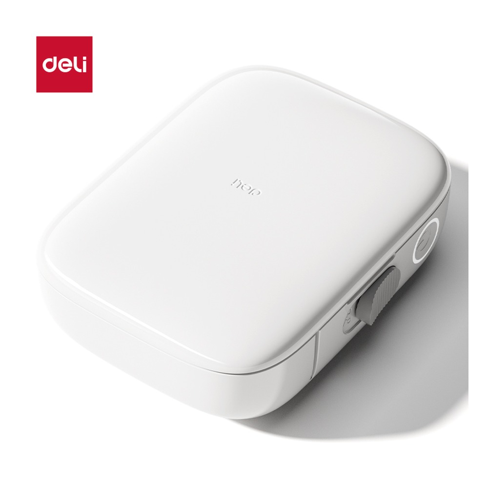 DELI/得力 Q10Pro家用标签打印机 Q10-Pro 颜色:SEA 奶油黄 TSX；尺寸:94mmx*71mmx*34.8mm；额定功率:7 w 单位:台