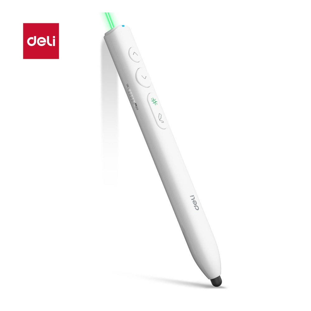 DELI/得力 激光翻页笔激光翻页笔 MA110-G 颜色:白 单位:支