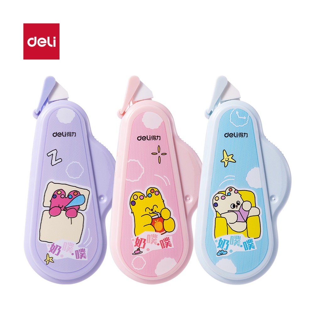 DELI/得力 点点胶 TG108A 颜色:混；尺寸:6mm*12m；结构:可换芯；笔芯规格:6mm 单位:个