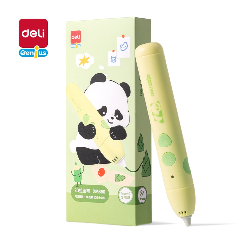DELI/得力 熊猫3D绘画笔 XM860 颜色:混；适用:熊猫 单位:盒