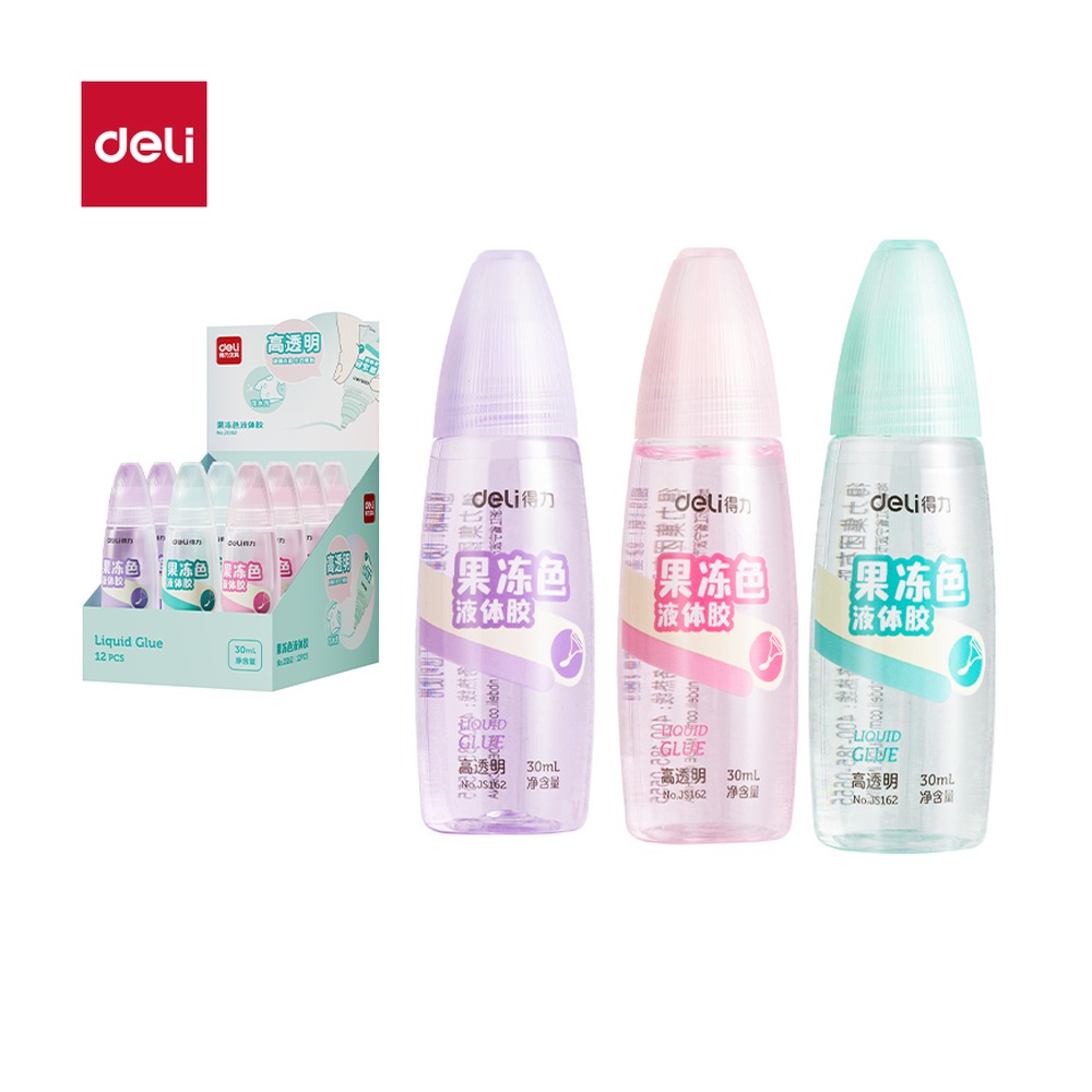 DELI/得力 果冻色液体胶PVAL JS162 颜色:混；尺寸:30m 单位:瓶