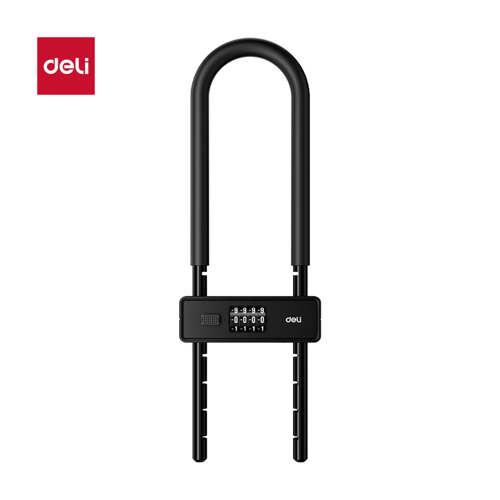 DELI/得力 门禁设备机械U型锁 AL183 颜色:黑；尺寸:415mmx*133mmx*29mm 单位:把
