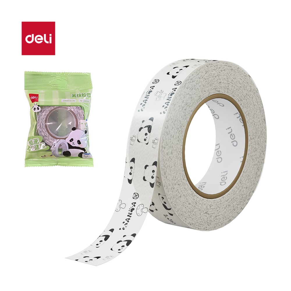 DELI/得力 美纹胶带 XM568 颜色:白色；尺寸:20mm*20；笔芯规格:20mm 单位:袋