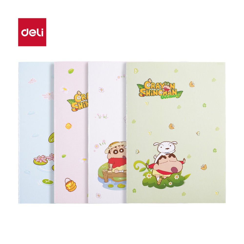 DELI/得力 蜡笔小新缝线本 LB211 颜色:混；尺寸:A5；纸张规格:A5 40张 单位:本