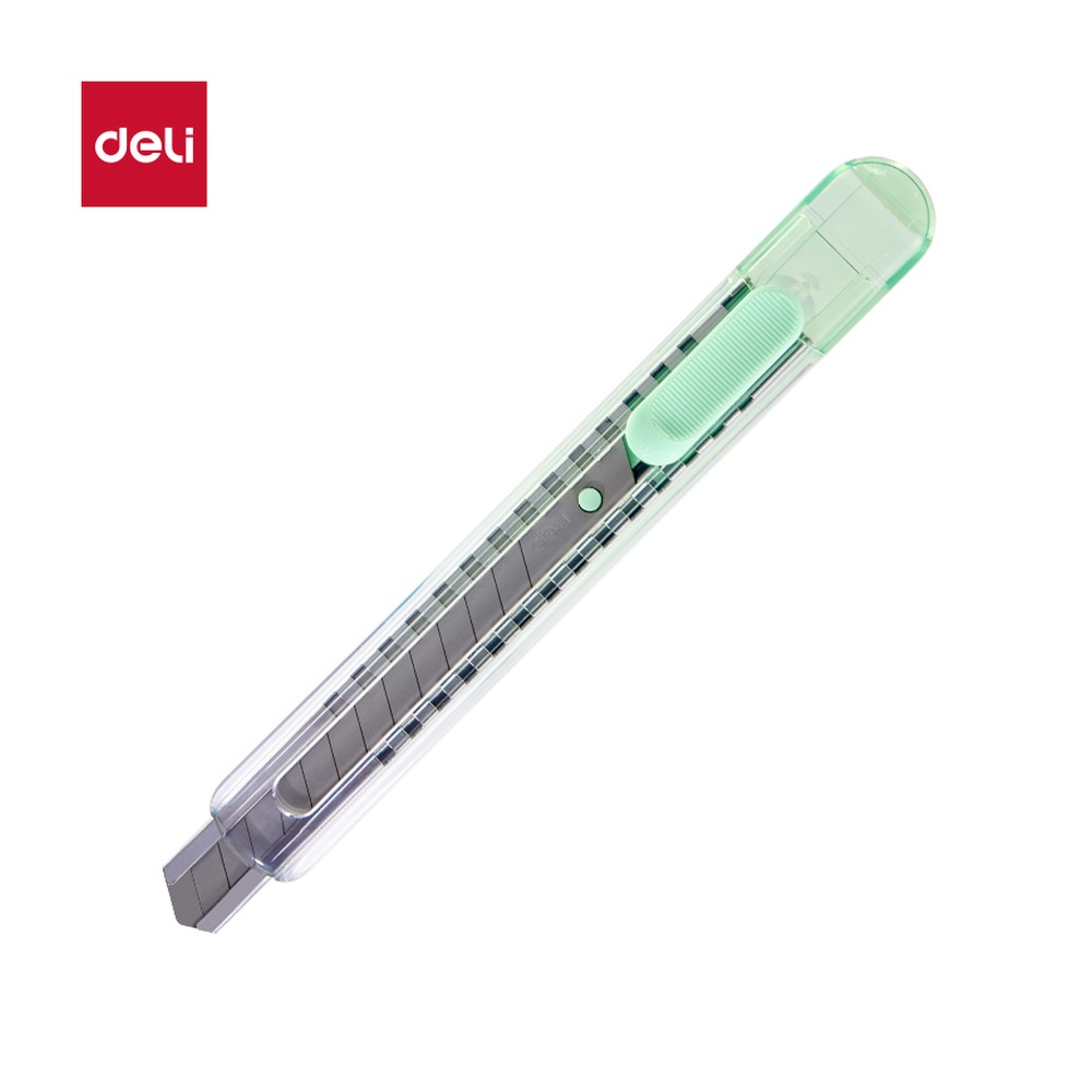 DELI/得力 美工刀 TD210-C 颜色:渐变绿 单位:把