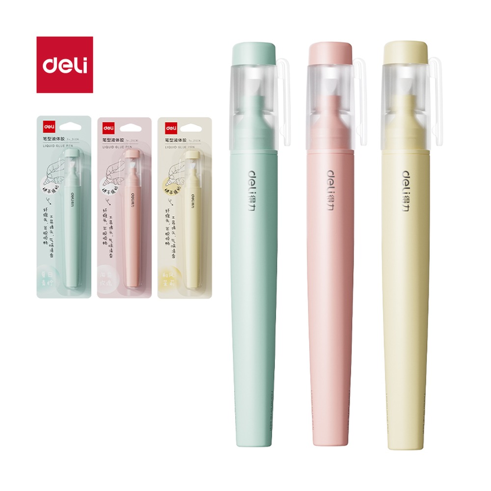 DELI/得力 笔型液体胶ACR JS136 颜色:混；尺寸:10m；容量:10ml 单位:卡