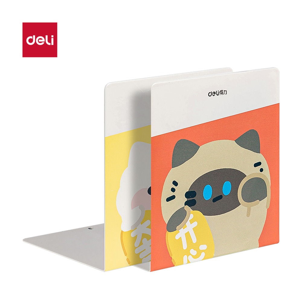 DELI/得力 印花书立 TB651 颜色:红/黄；尺寸:5寸 单位:付
