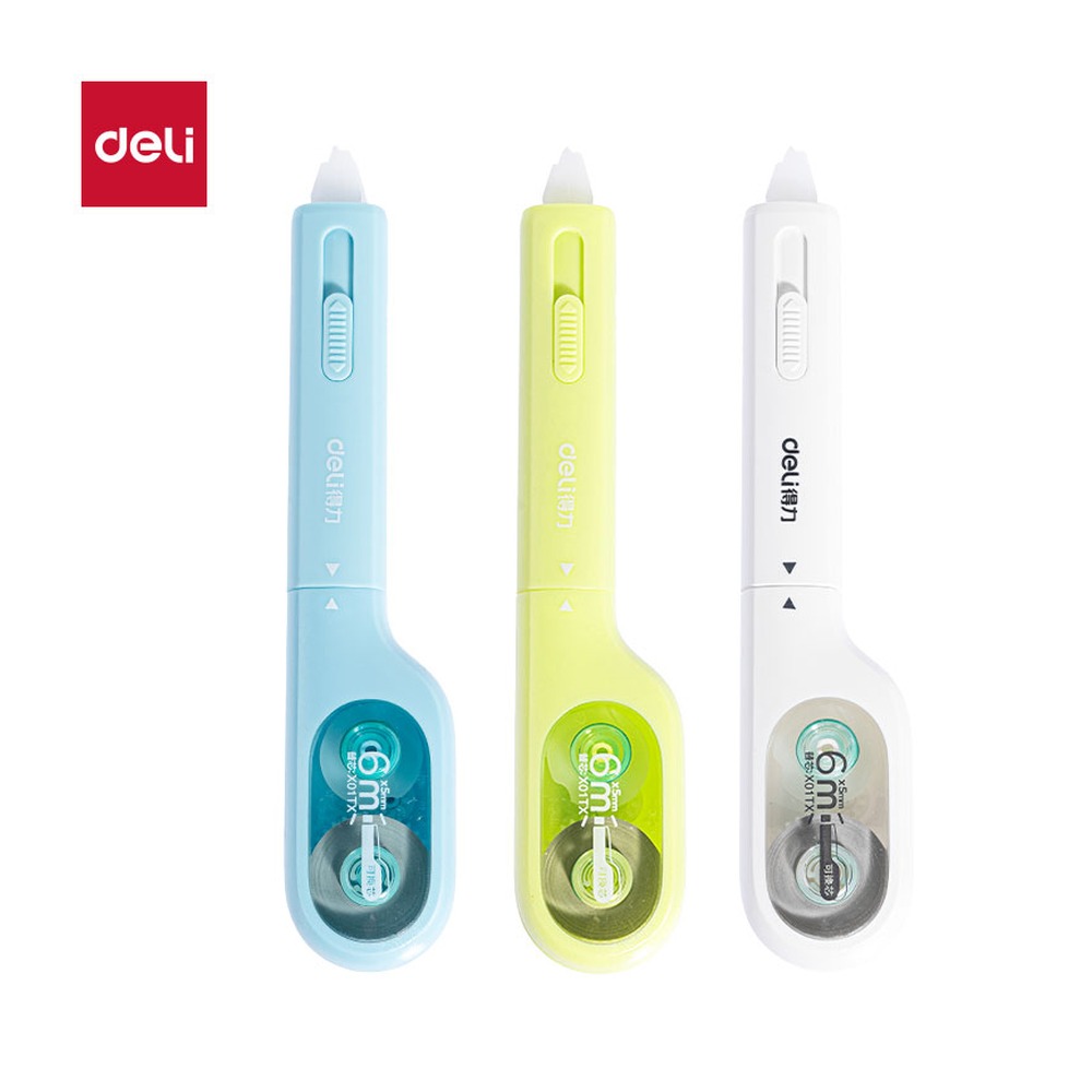 DELI/得力 修正带 X01 颜色:混；尺寸:5mm*6m；笔芯规格:5mm 单位:个