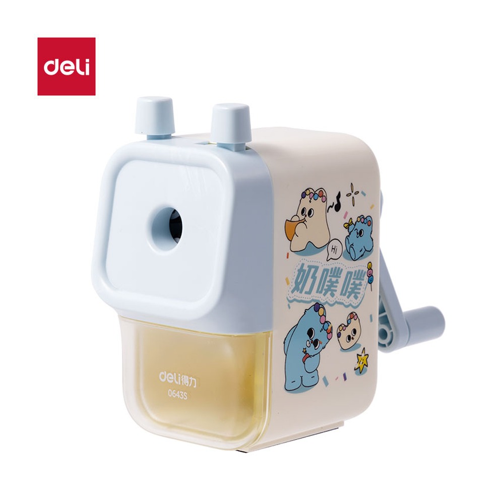 DELI/得力 奶噗噗削笔机 0643S 颜色:蓝 单位:盒