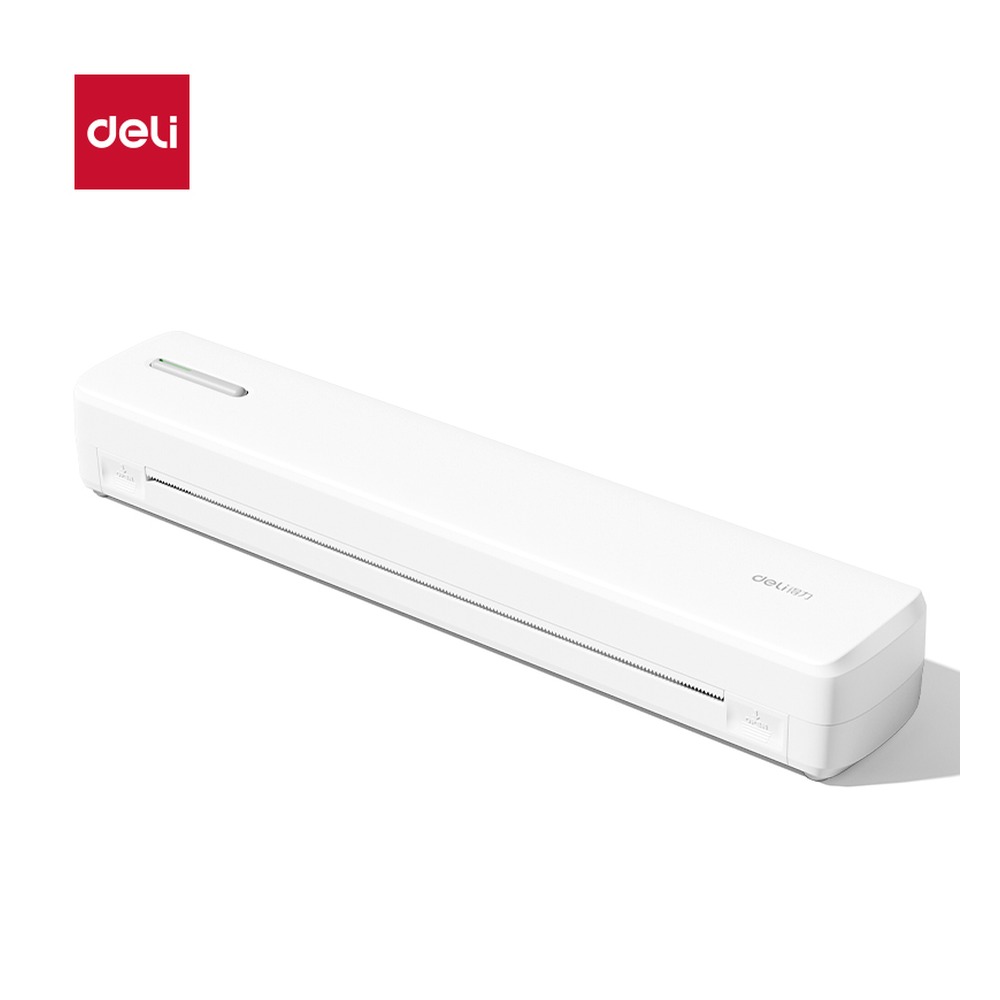 DELI/得力 便携A4打印机 GE288 颜色:白灰；尺寸:295mm*55mm*40.5mm；电池容量:1500mAh；额定功率:200 W 单位:台