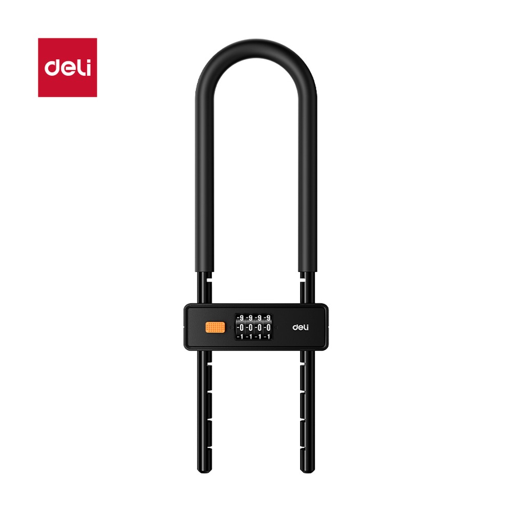 DELI/得力 门禁设备及配件机械U型锁 AL191 颜色:黑；尺寸:415mm*133mm*29mm 单位:把