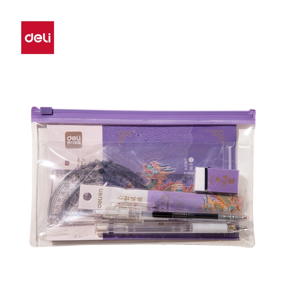 DELI/得力 龙腾青云考试9件套 SG689 颜色:混 单位:袋