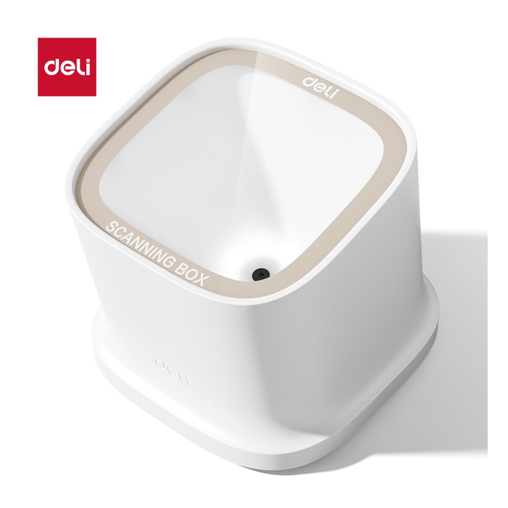 DELI/得力 扫码盒子 AA601 颜色:白；尺寸:85mm*89mm*82.5mm 单位:台
