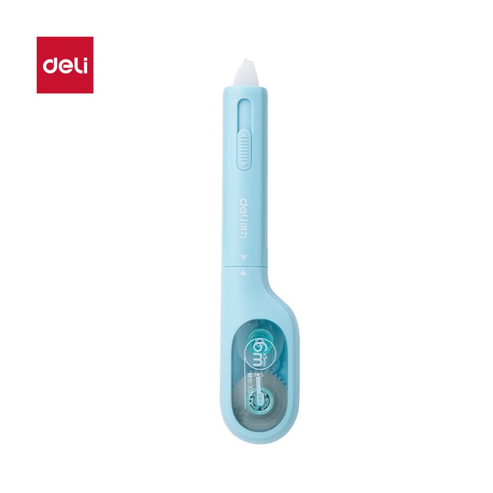 DELI/得力 修正带 X01A 颜色:蓝色；尺寸:5mm*6m；其他:5mm*6m；笔芯规格:5mm 单位:个