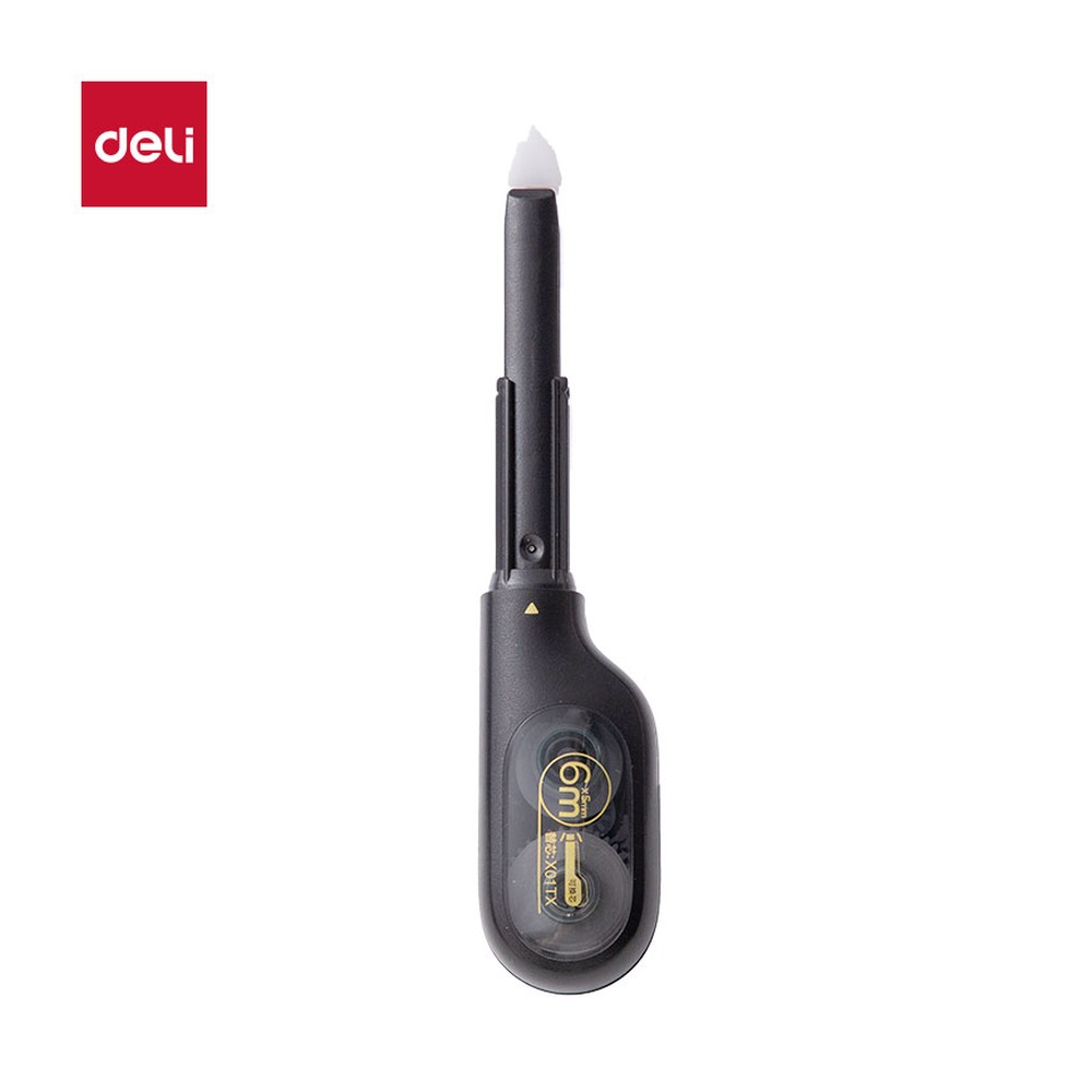 DELI/得力 修正带 X01TX 颜色:黑金；尺寸:5mm*6m；其他:5mm*6m；笔芯规格:5mm 单位:个