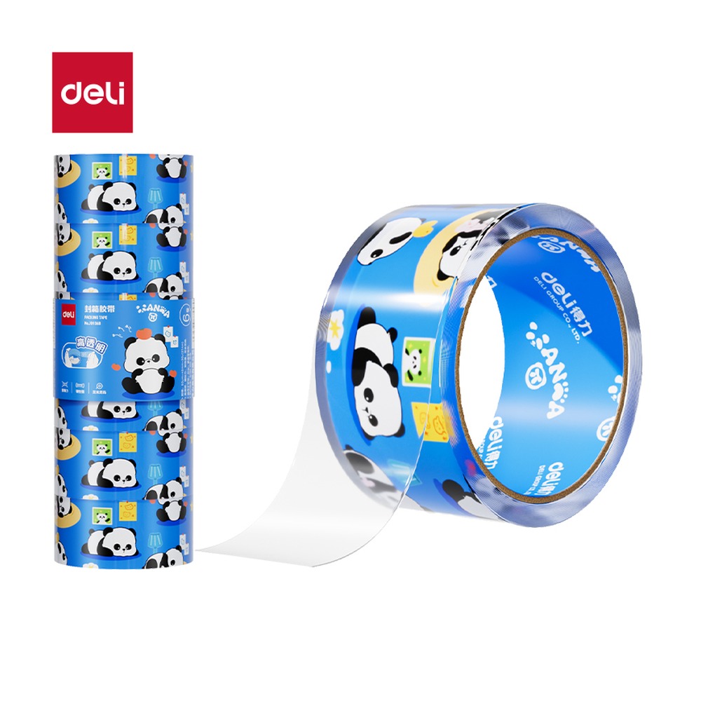 DELI/得力 封箱胶带 JD106B 规格:胶带颜色；尺寸:45mm*30；包装:6卷/筒；笔芯规格:45mm 单位:筒