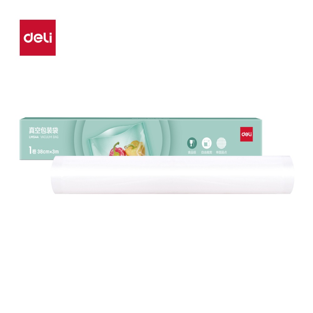DELI/得力 包装机耗材 LM544 颜色:透明；尺寸:38cm*3m；包装:1卷 单位:盒