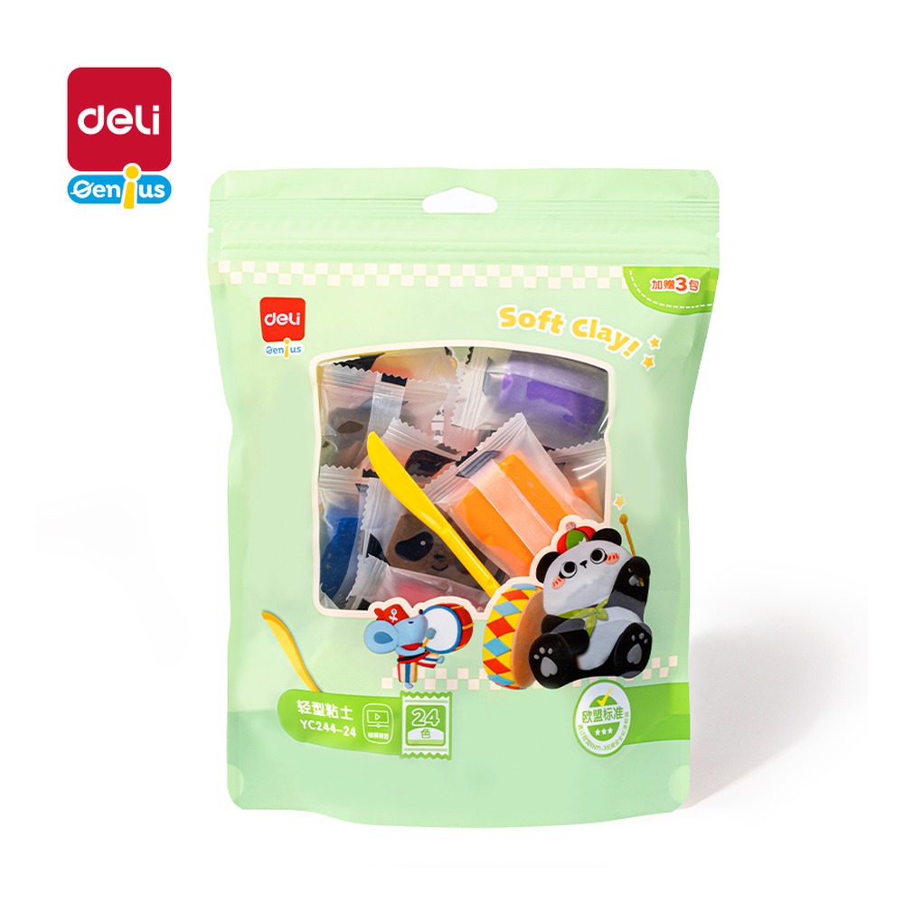 DELI/得力 粘土 YC244-24 颜色:混；包装:袋 单位:袋