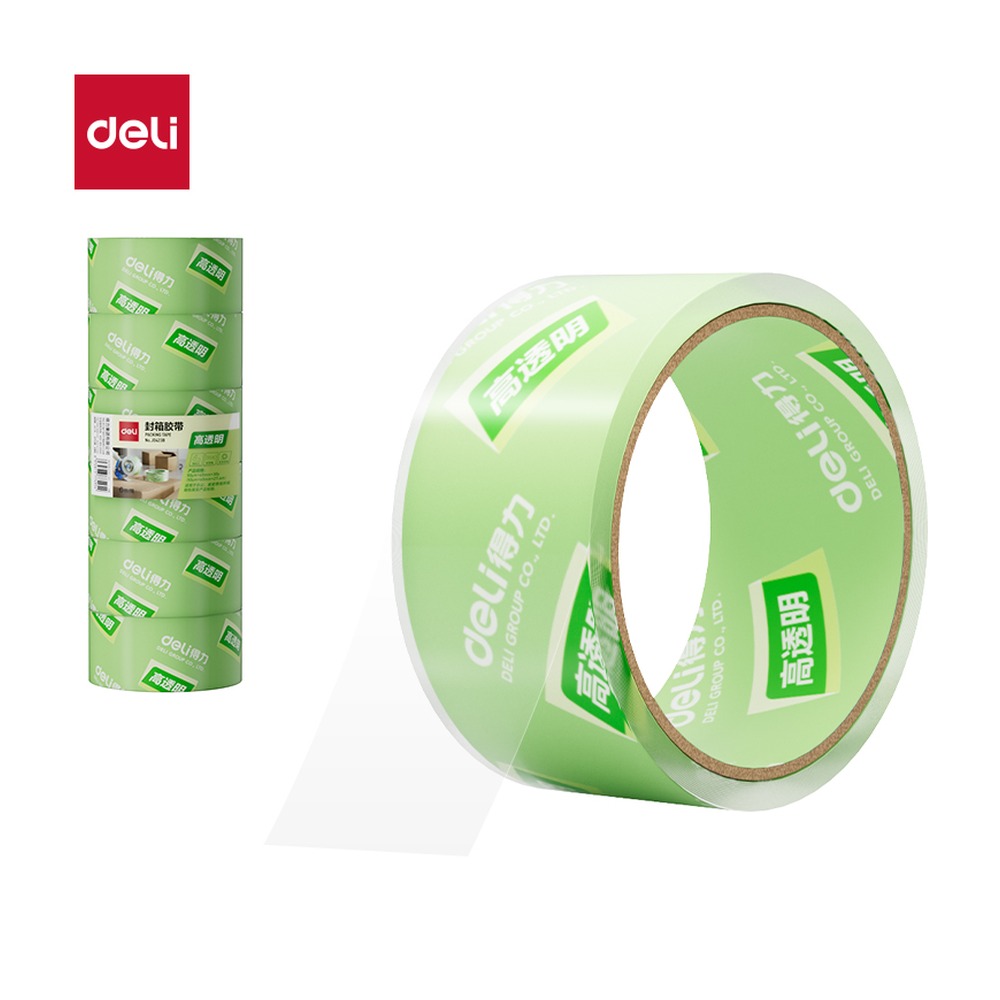 DELI/得力 封箱胶带 JD423B 规格:胶带颜色；尺寸:45mm*30；包装:6卷/筒；笔芯规格:45mm 单位:筒
