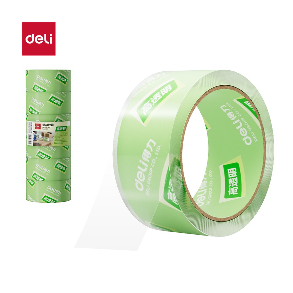 DELI/得力 封箱胶带 JD425B 规格:胶带颜色；尺寸:45mm*60；包装:6卷/筒；笔芯规格:45mm 单位:筒