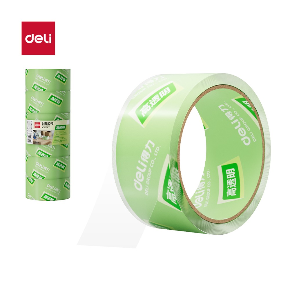 DELI/得力 封箱胶带 JD424B 规格:胶带颜色；尺寸:45mm*40；包装:6卷/筒；笔芯规格:45mm 单位:筒