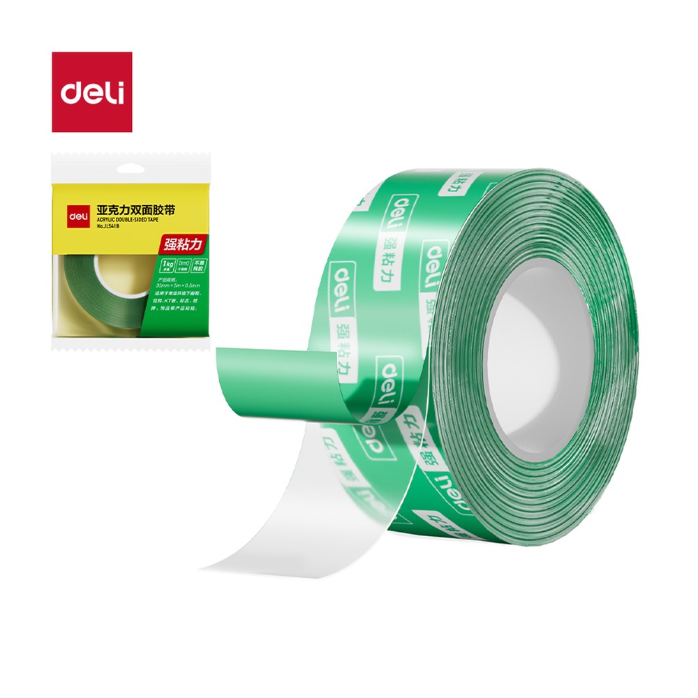 DELI/得力 纳米胶带 JL541B 颜色:绿色；尺寸:30mm*5m*0.5mm；笔芯规格:30mm/0.5mm 单位:袋