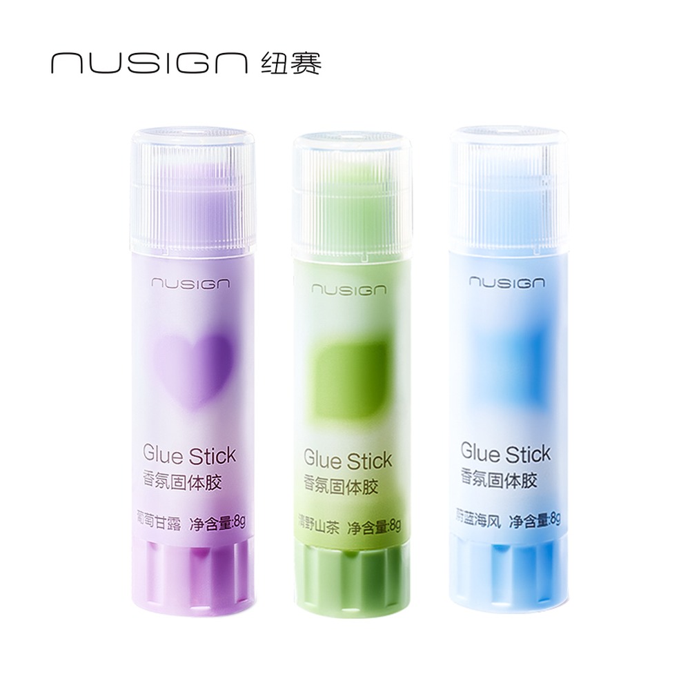 DELI/得力 固体胶ACR NS118-8 颜色:葡萄甘趾/清野山茶户蓝海风；尺寸:(80*20)mm 单位:支