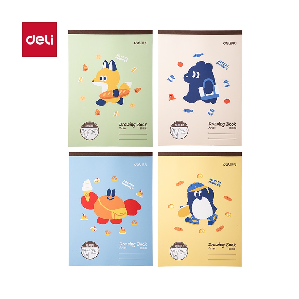 DELI/得力 图画本 BE511 尺寸:290mm；适用:萌物日常；纸张规格:20页；页产量:20页 单位:本