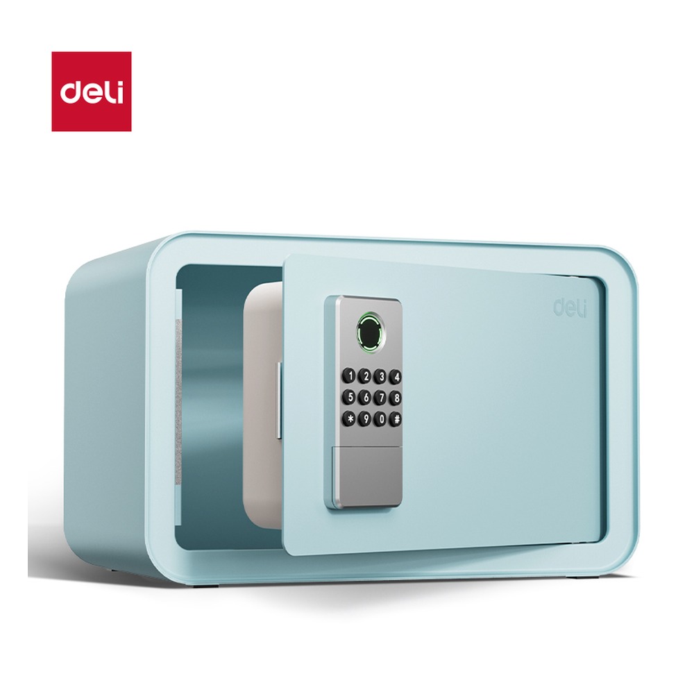 DELI/得力 电子密码保管箱H200 AE260 颜色:蓝色；尺寸:(H200xW310xD200)mm；净重:3.7kg 单位:台