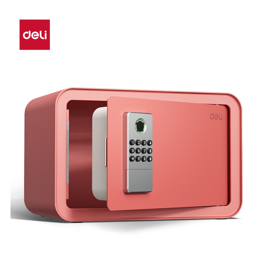 DELI/得力 电子密码保管箱H200 AE260 颜色:红色；尺寸:(H200xW310xD200)mm；净重:3.7kg 单位:台