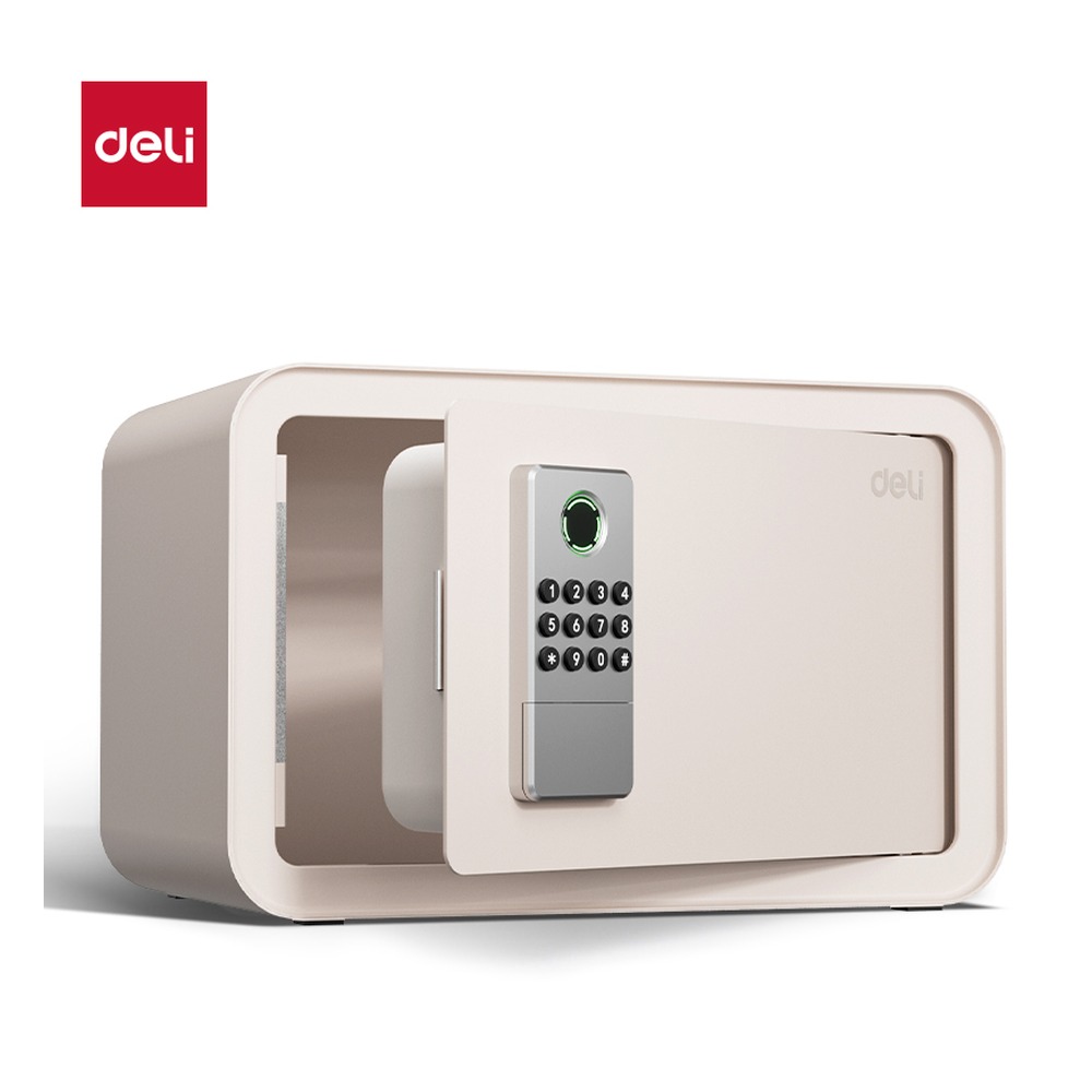 DELI/得力 电子密码保管箱H200 AE260 颜色:米色；尺寸:(H200xW310xD200)mm；净重:3.7kg 单位:台