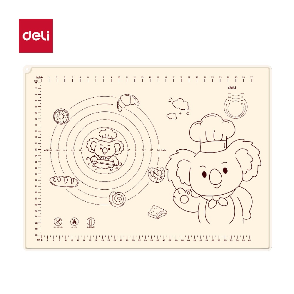 DELI/得力 高边揉面垫 TF704 颜色:米白；尺寸:80cm 单位:张