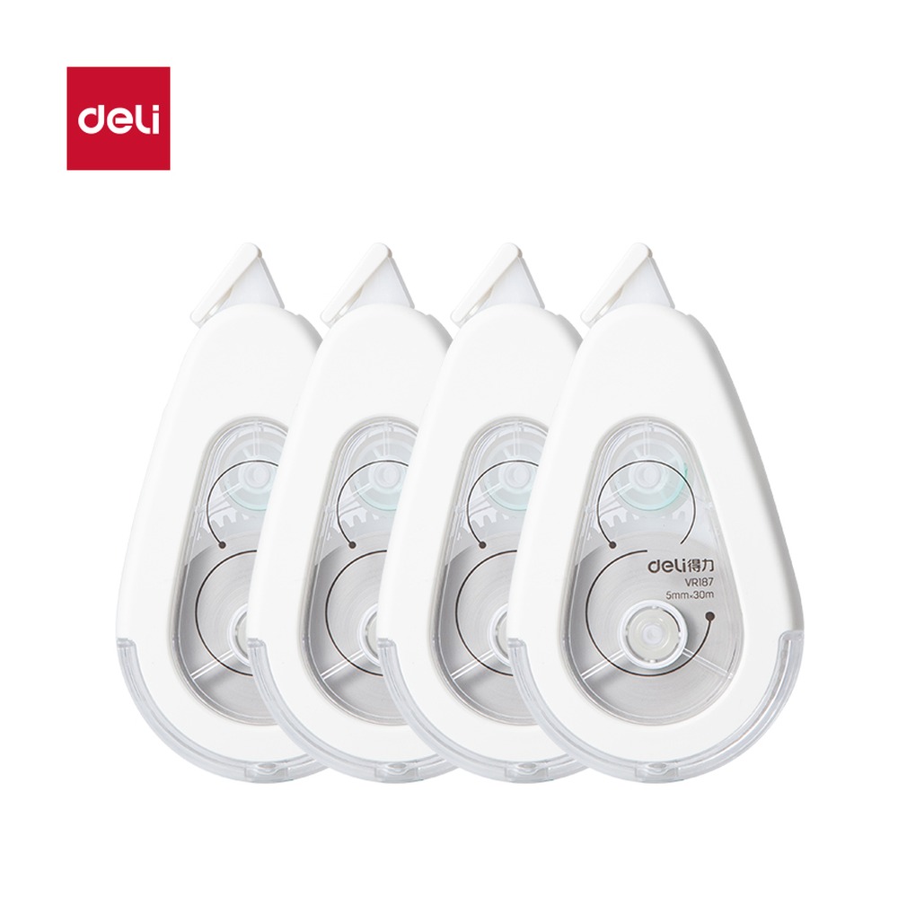 DELI/得力 修正带 VR187 颜色:白；尺寸:5mm*30m；笔芯规格:5mm 单位:个
