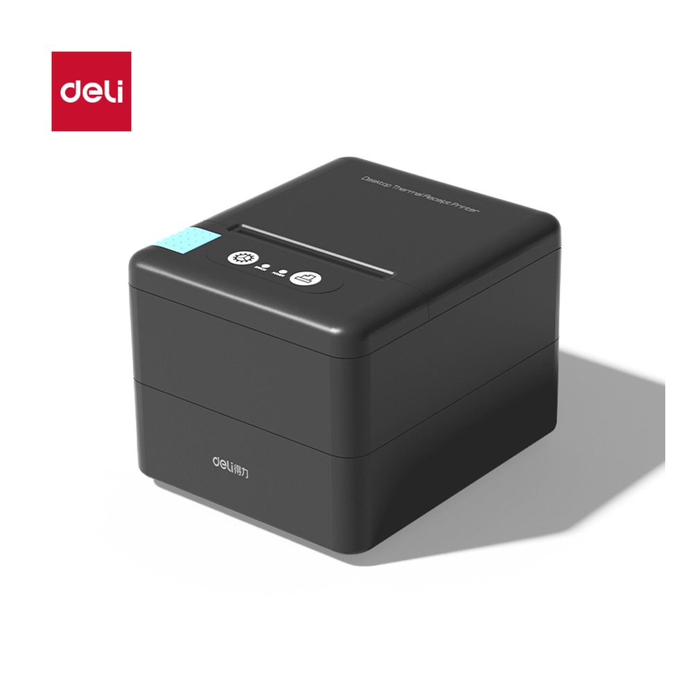DELI/得力 热敏票据打印机 DL-58PW 颜色:黑色；尺寸:100mmx*120mmx*83.7mm 单位:台