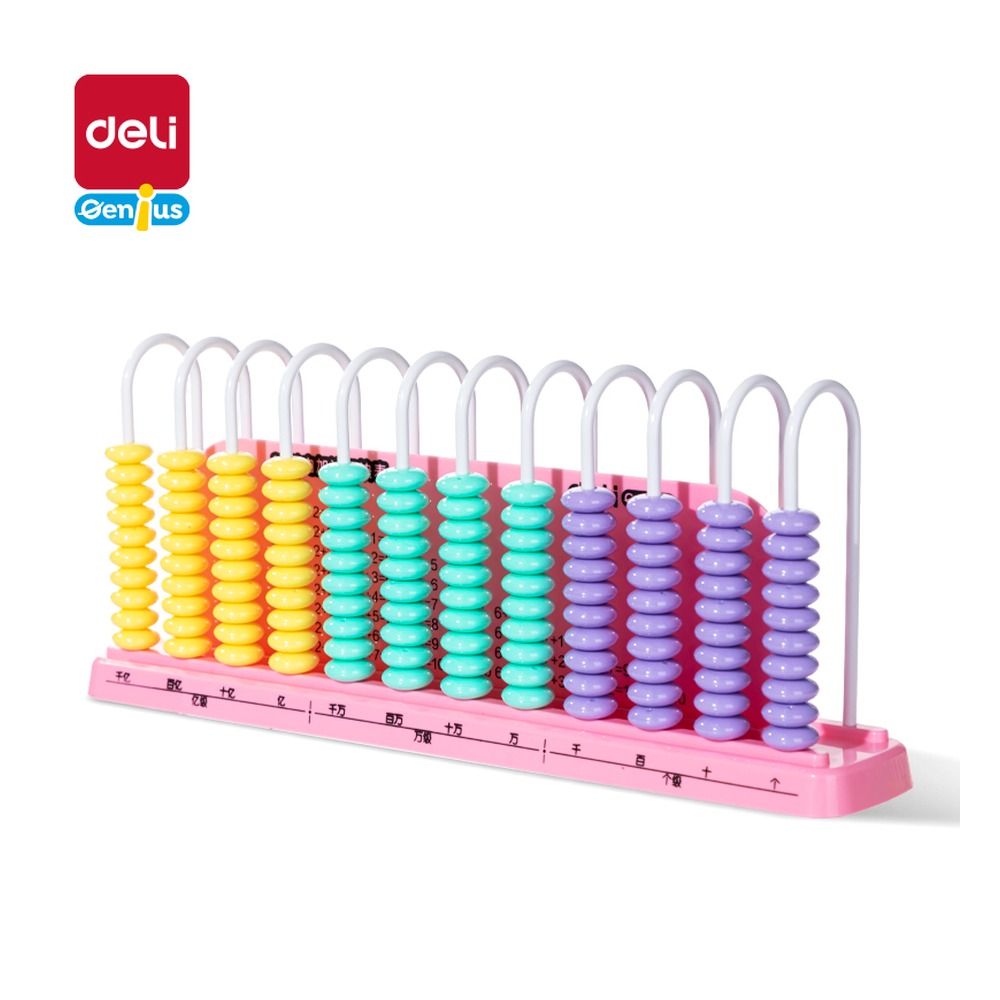 DELI/得力 12行计数器 YX609 颜色:粉色；结构:12行 单位:盒