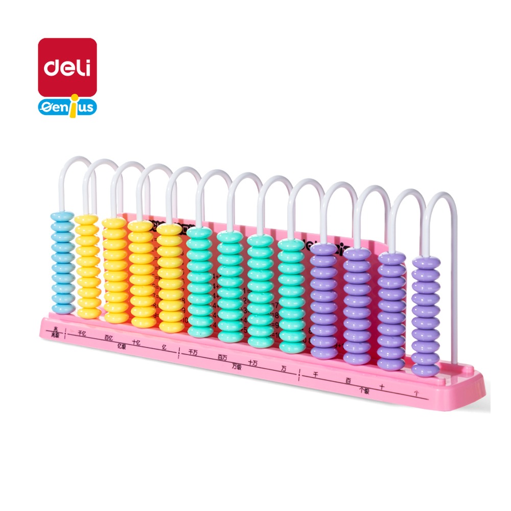 DELI/得力 13行计数器 YX610 颜色:粉色；结构:13行 单位:盒