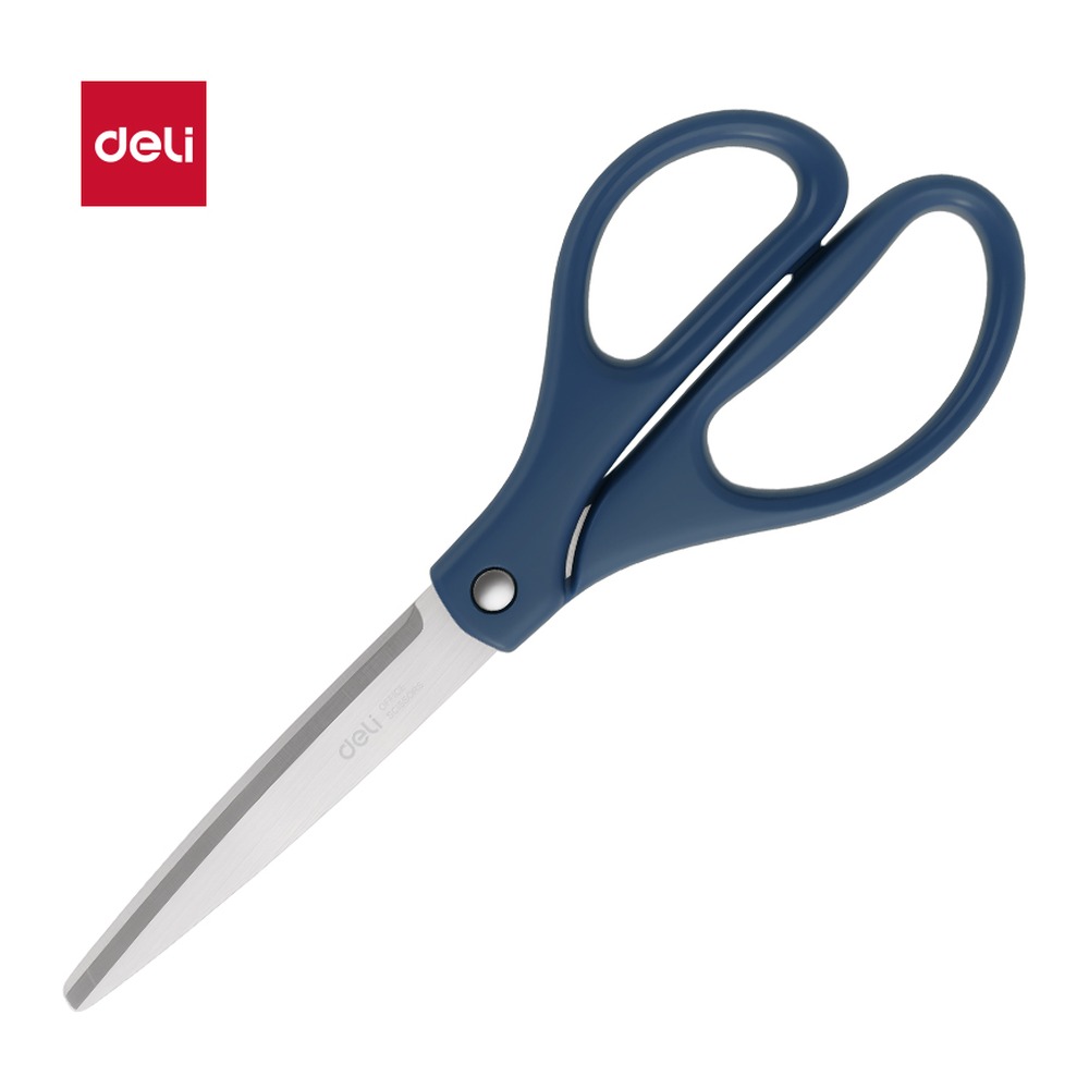 DELI/得力 人机办公剪刀 6092 颜色:蓝；尺寸:210MM；笔芯规格:210MM 单位:把