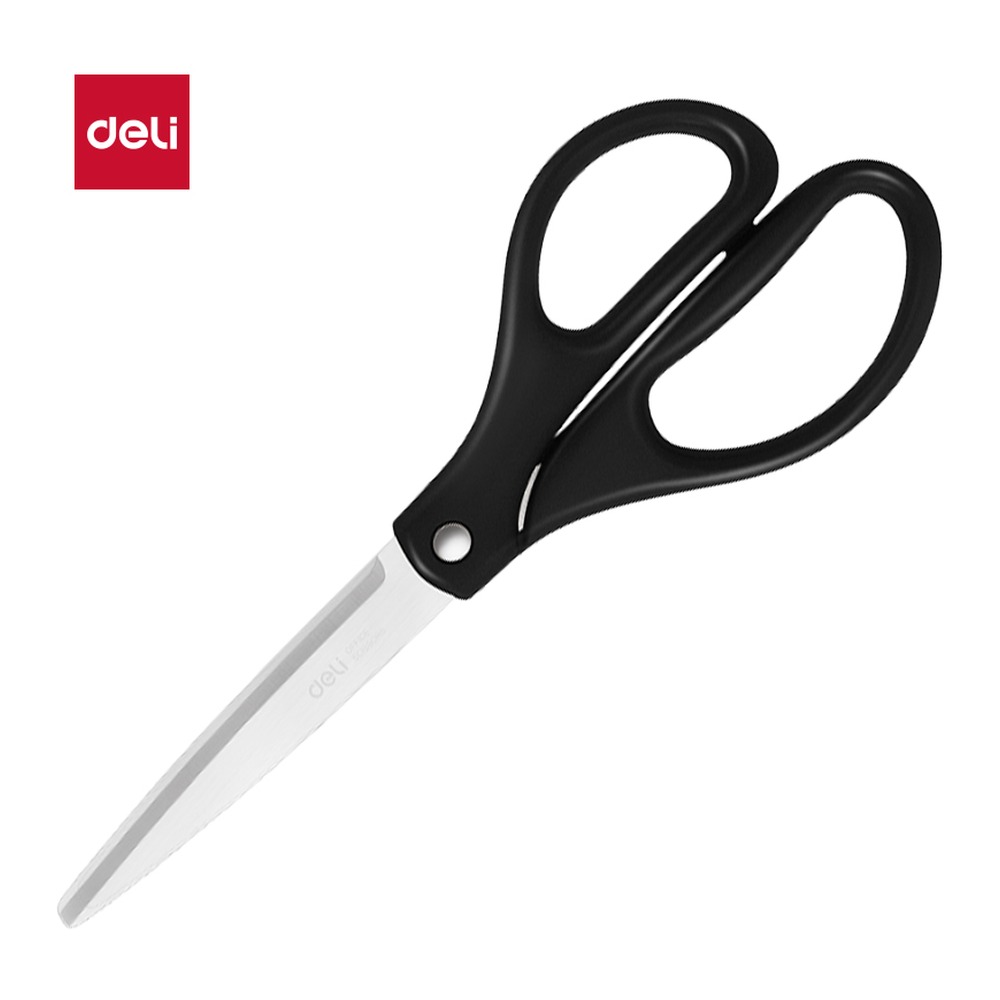 DELI/得力 人机办公剪刀 6092 颜色:黑；尺寸:210MM；笔芯规格:210MM 单位:把