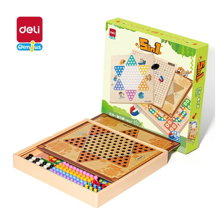 DELI/得力 五合一多功能磁石棋 YW217 颜色:混 单位:盒