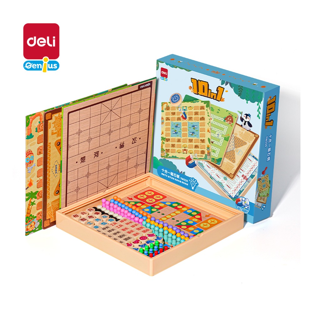 DELI/得力 十合一多功能磁石棋 YW220 颜色:混 单位:盒