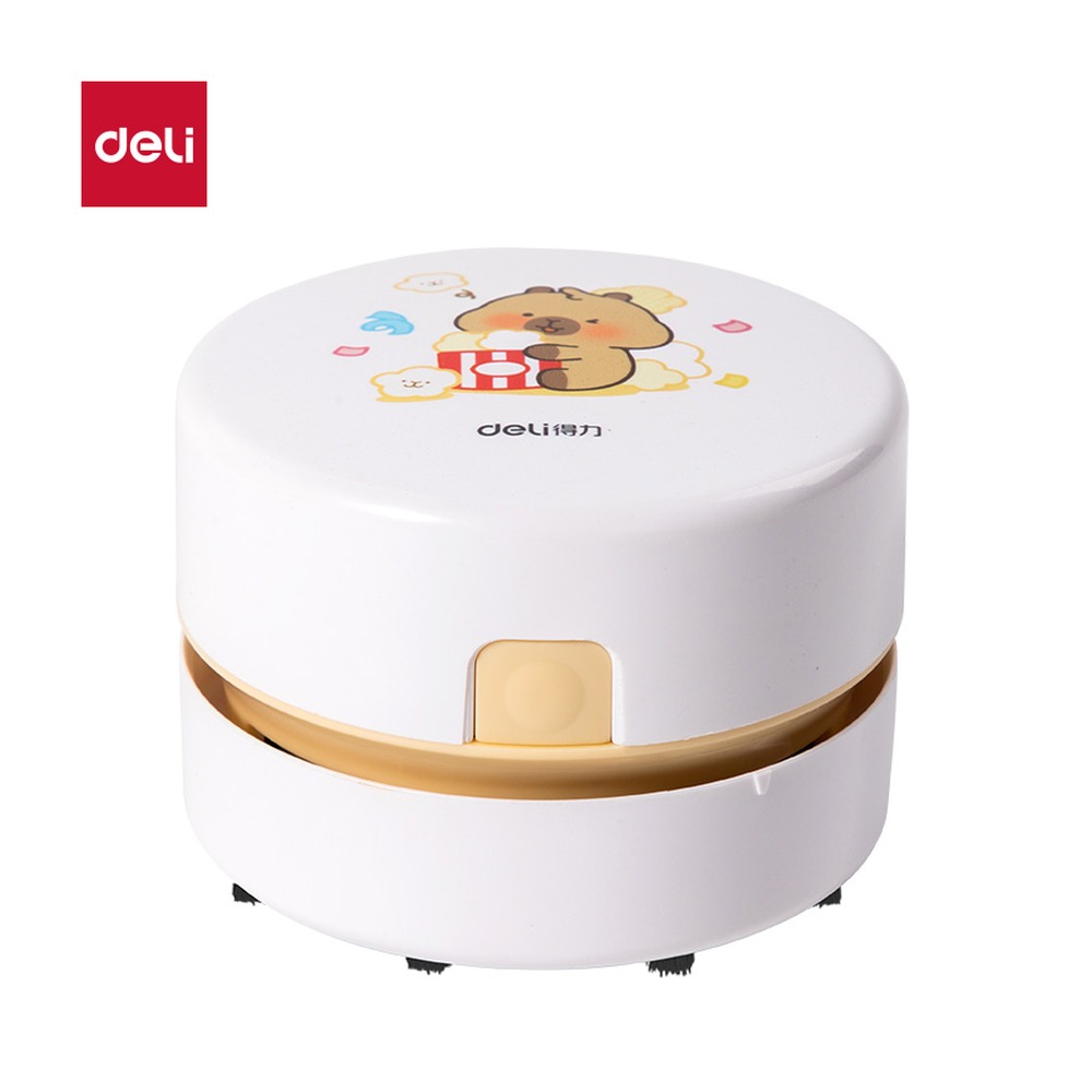 DELI/得力 卡皮巴拉桌面清洁器充电款 BL146 颜色:白色；结构:充电款 单位:盒