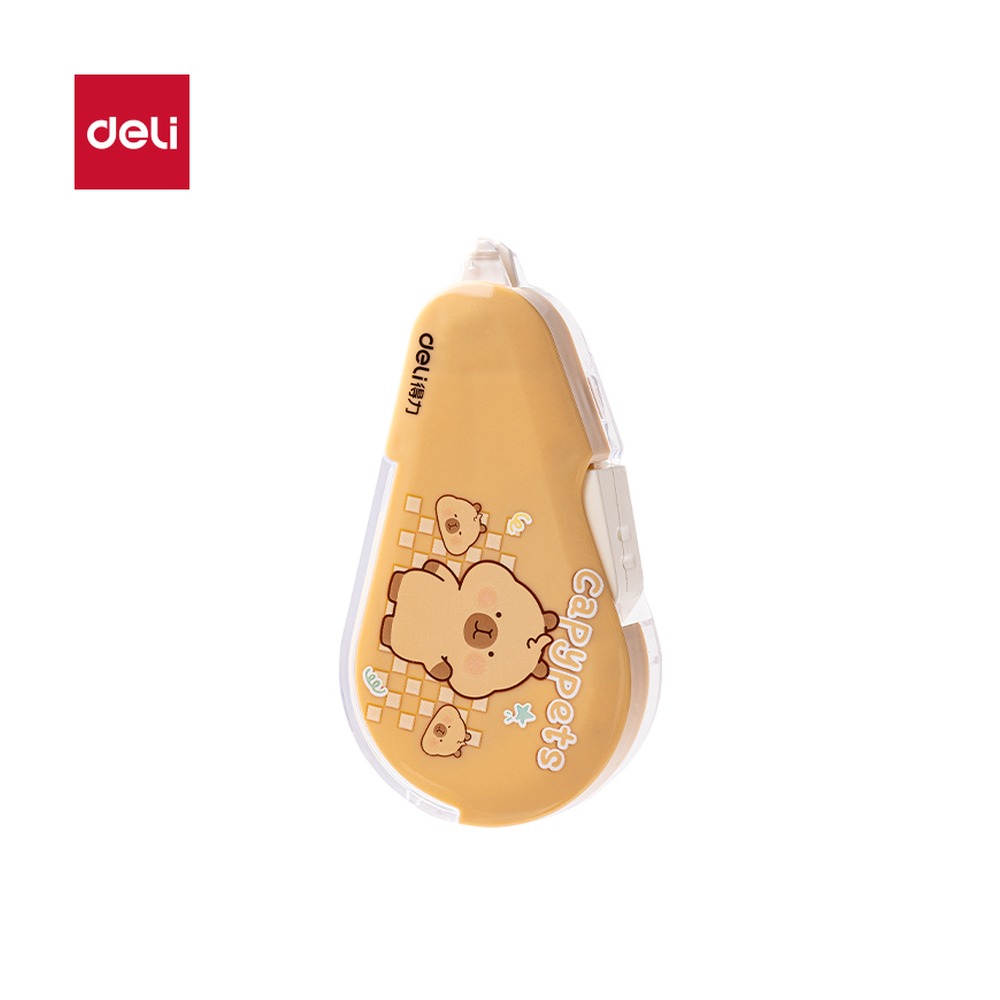 DELI/得力 修正带 BL102 颜色:黄色；尺寸:5mm*6m；笔芯规格:5mm 单位:个