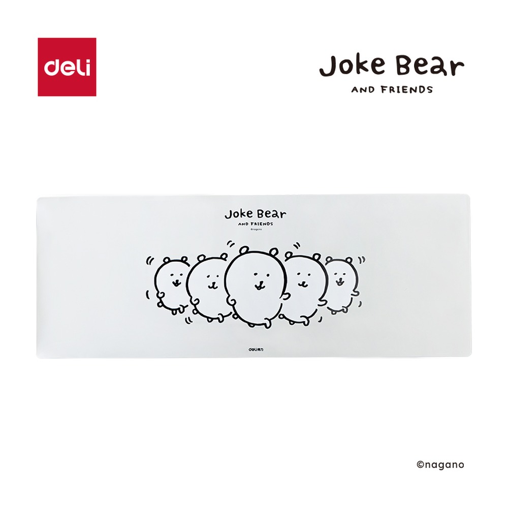 DELI/得力 JokeBear系列桌垫 ZCX704 颜色:灰；尺寸:300mm；包装:个；笔芯规格:300mm 单位:盒