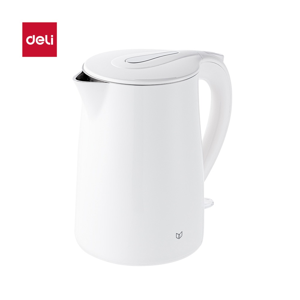 DELI/得力 性价比款电水壶 LL120 颜色:白；容量:1.7L 单位:台