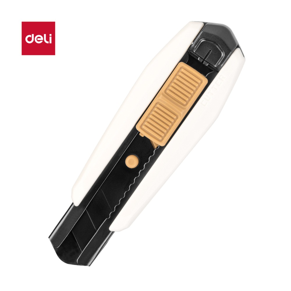 DELI/得力 美工刀60°SK5 TD409 颜色:白色；尺寸:18mm；结构:60°；笔芯规格:18mm 单位:把