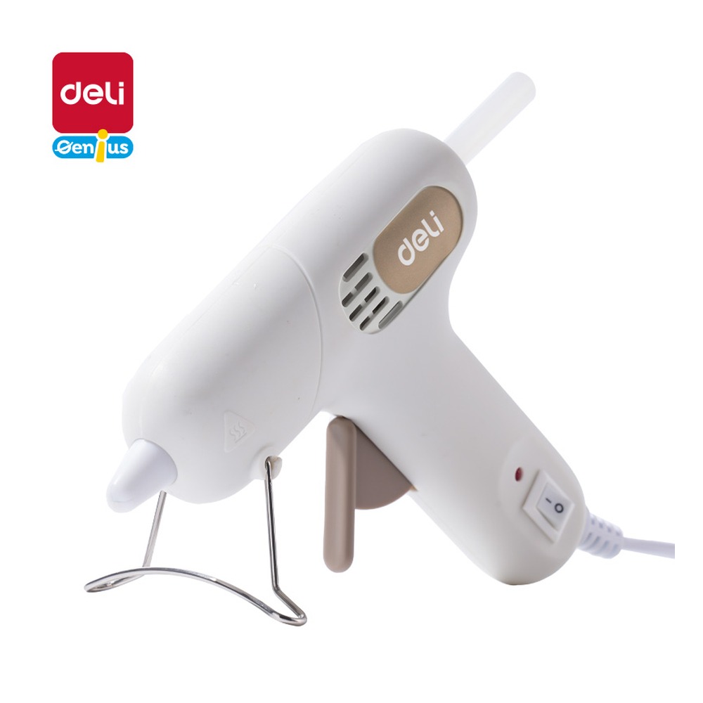 DELI/得力 防滴胶热熔胶枪20W YC706 颜色:白；包装:1把 单位:把